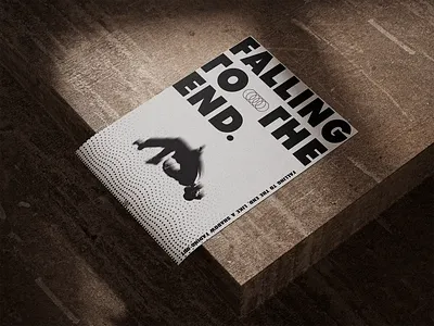 Falling graphic design poster