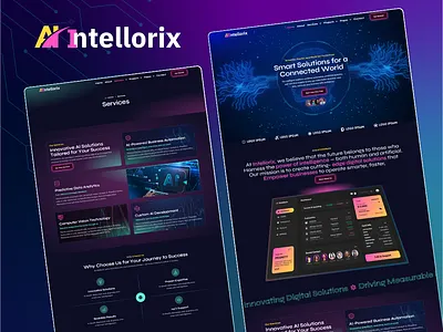 Intellorix - AI Saas & Digital Company Elementor Template agency ai ai agency ai website template app compnay elementor landing page landingpage marketing marketing agency mordern new saas software top trending ui webdesign wordpress