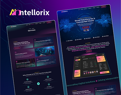 Intellorix - AI Saas & Digital Company Elementor Template agency ai ai agency app compnay elementor landing page landingpage marketing marketing agency mordern new saas software top trending ui webdesign wordpress