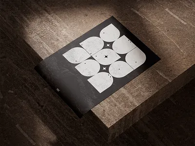 Abstract Birds-White graphic design poster