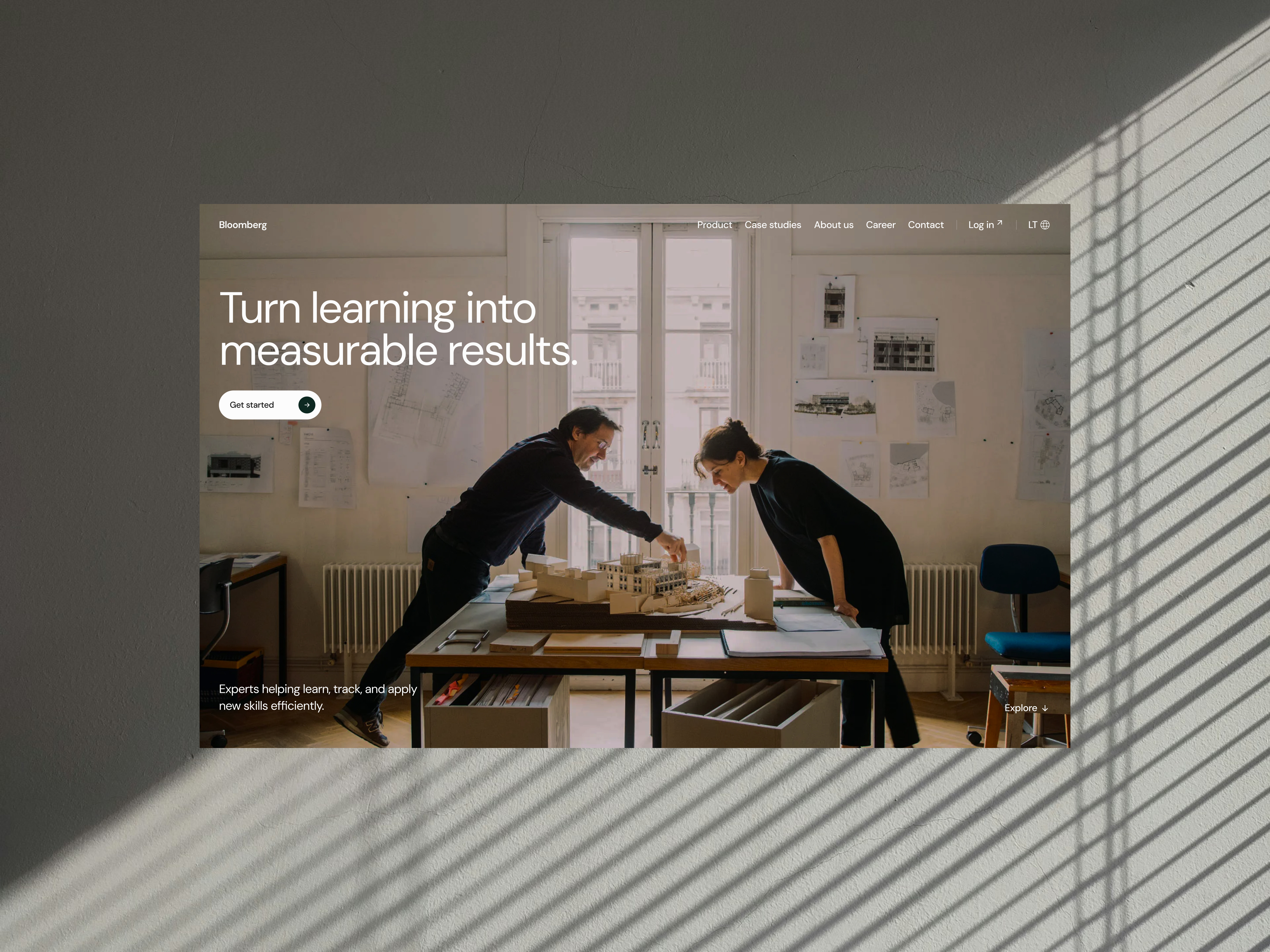 Bloomberg company web design. art direction b2b branding business clean conversionfocused corporate daily ui dailyui design home page landing page lithuania minimal modern professional saas saas website vilnius web design