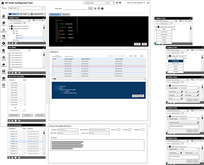 HP wireframes - 001 ui ux wire frame