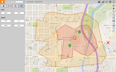 Government Drone Defense App ui ux wireframe