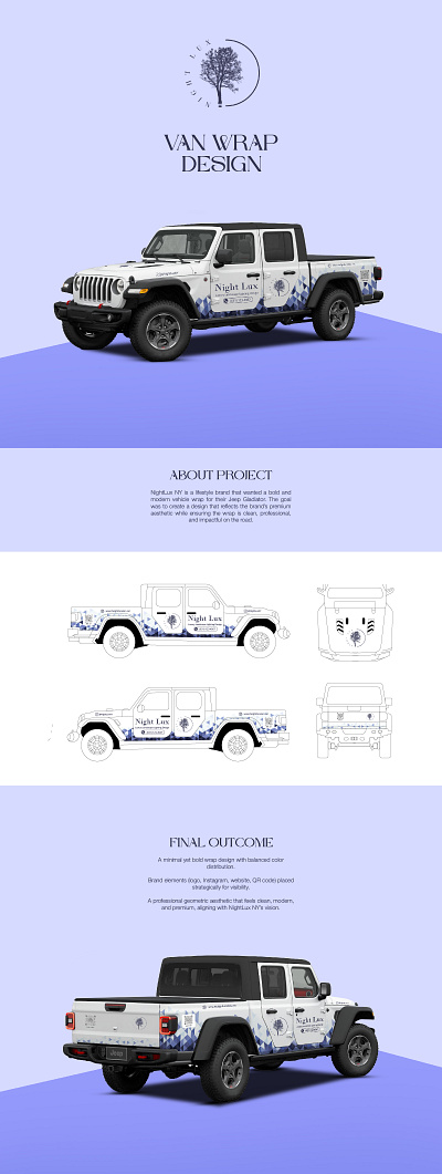 Jeep Gladiator Wrap Design brand guideline branding graphic design illustration logo design packaging poster socila media post ui uiux ux vanwrap
