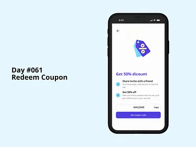 Day 61 Redeem Coupon - Daily UI Challenge dailyui ui