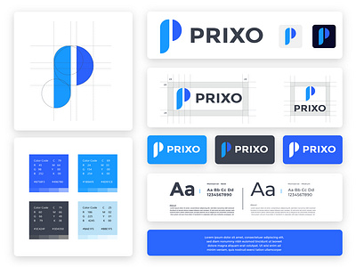 PRIXO – Modern Logo & Brand Identity brand identity branding graphic design logo design logo presentation minimal logo