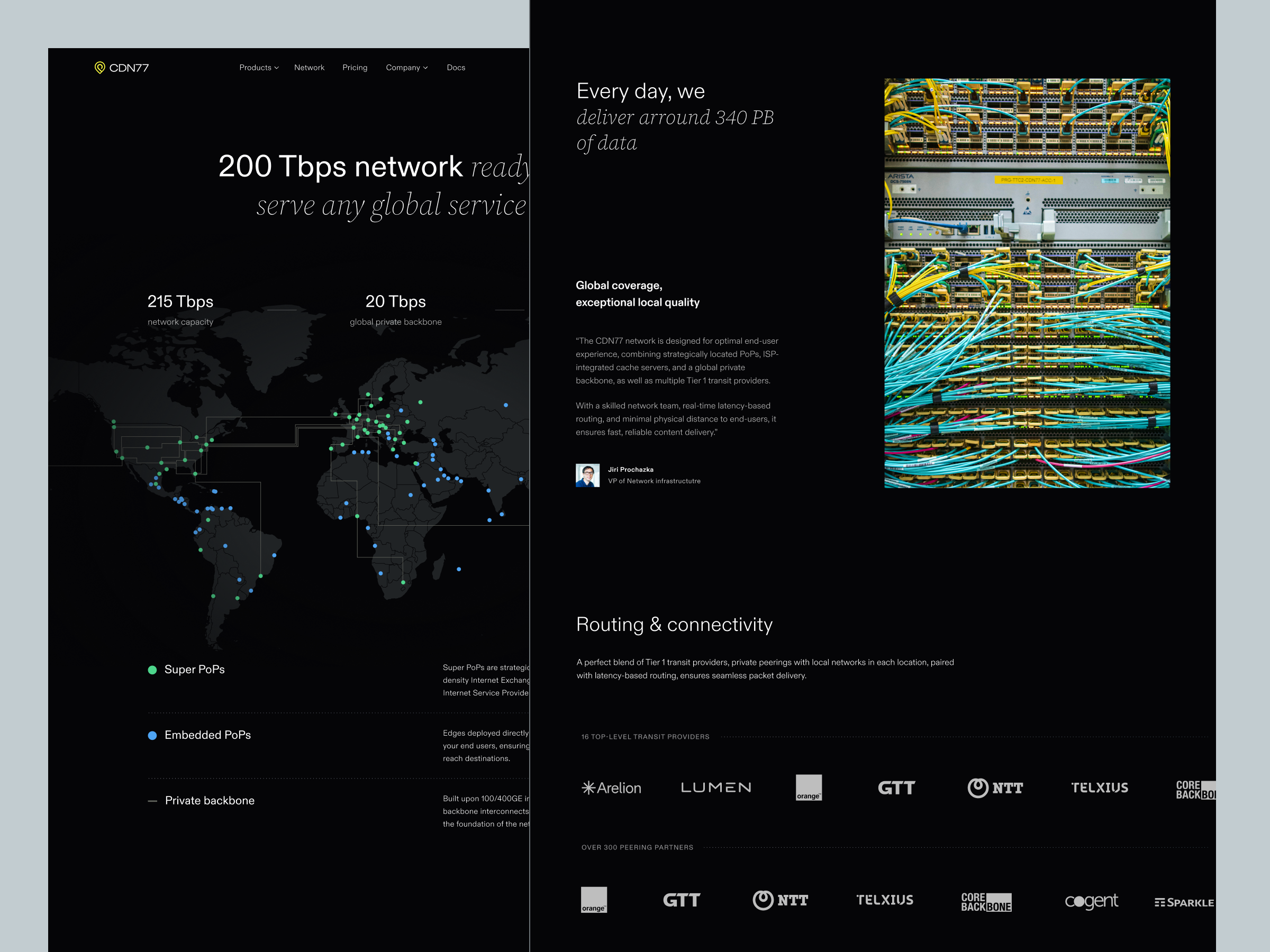 CDN77 Network cdn dark saas tech web