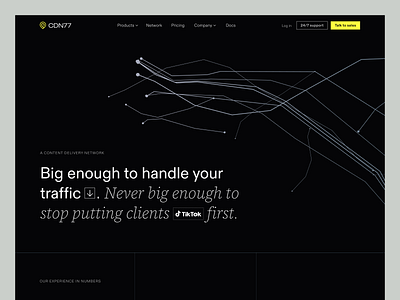 CDN77 Homepage cdn dark homepage sas theme