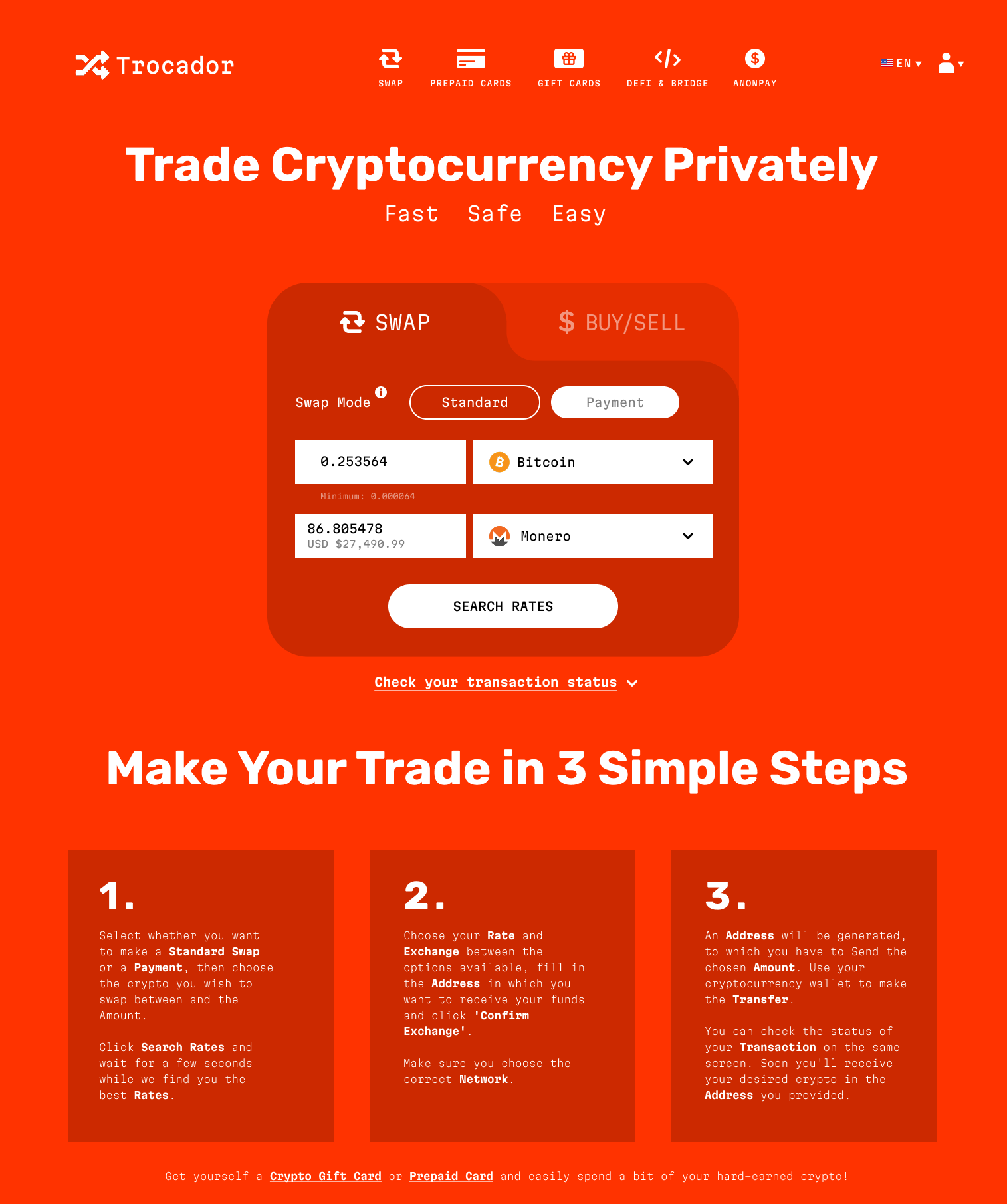 Trocador Crypto Swap Service UI Restyle crypto service crypto swap panel crypto ui crypto website ui panel ui restyle ui swap crypto panel swap service ui website ui