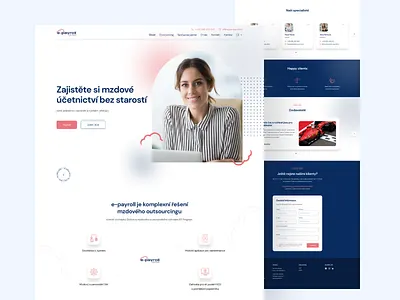 E-payroll Website Redesign design landing page ui ux web webdesign website