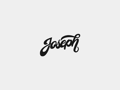 Joseph-CUSTOM LETTERING branding cursive font custom lettering design hoodie illustration illustrator joseph lettering logo minimal personal branding scripted scripted font tshirt vector
