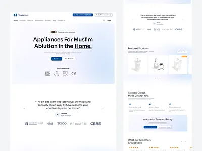 WuduWash - Website design ecommerce landingpage ui uidesign website
