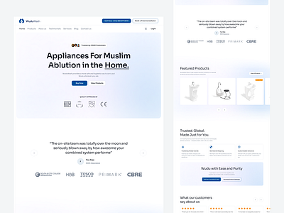 WuduWash - Website design ecommerce landingpage ui uidesign website