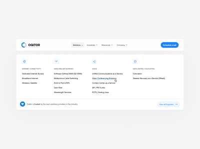 Solutions dropdown modal dropdown header modal navbar navigation ui uidesign