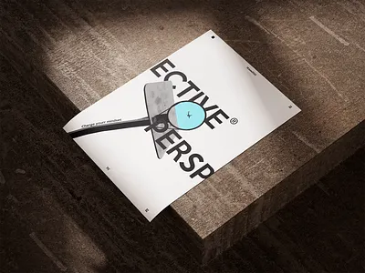 Perspective graphic design poster