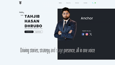 Minimalistic Portfolio Website Ui design for Sales Expert figma homepage landing page portfolio product design ui ui design uiux user experience user interface ux website