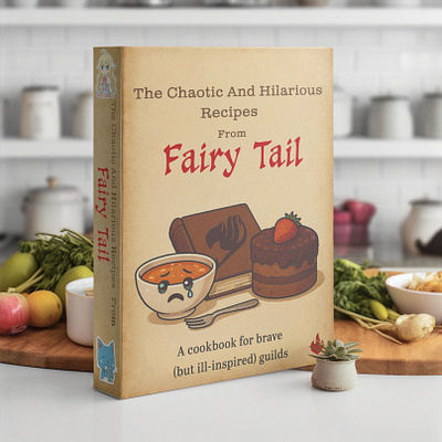 Fairy Tail – Chaotic Recipe Book (Concept Design) adobe indesign adobe photoshop anime book design concept design editorial design fairy tail graphic design illustration layout design mockup typography