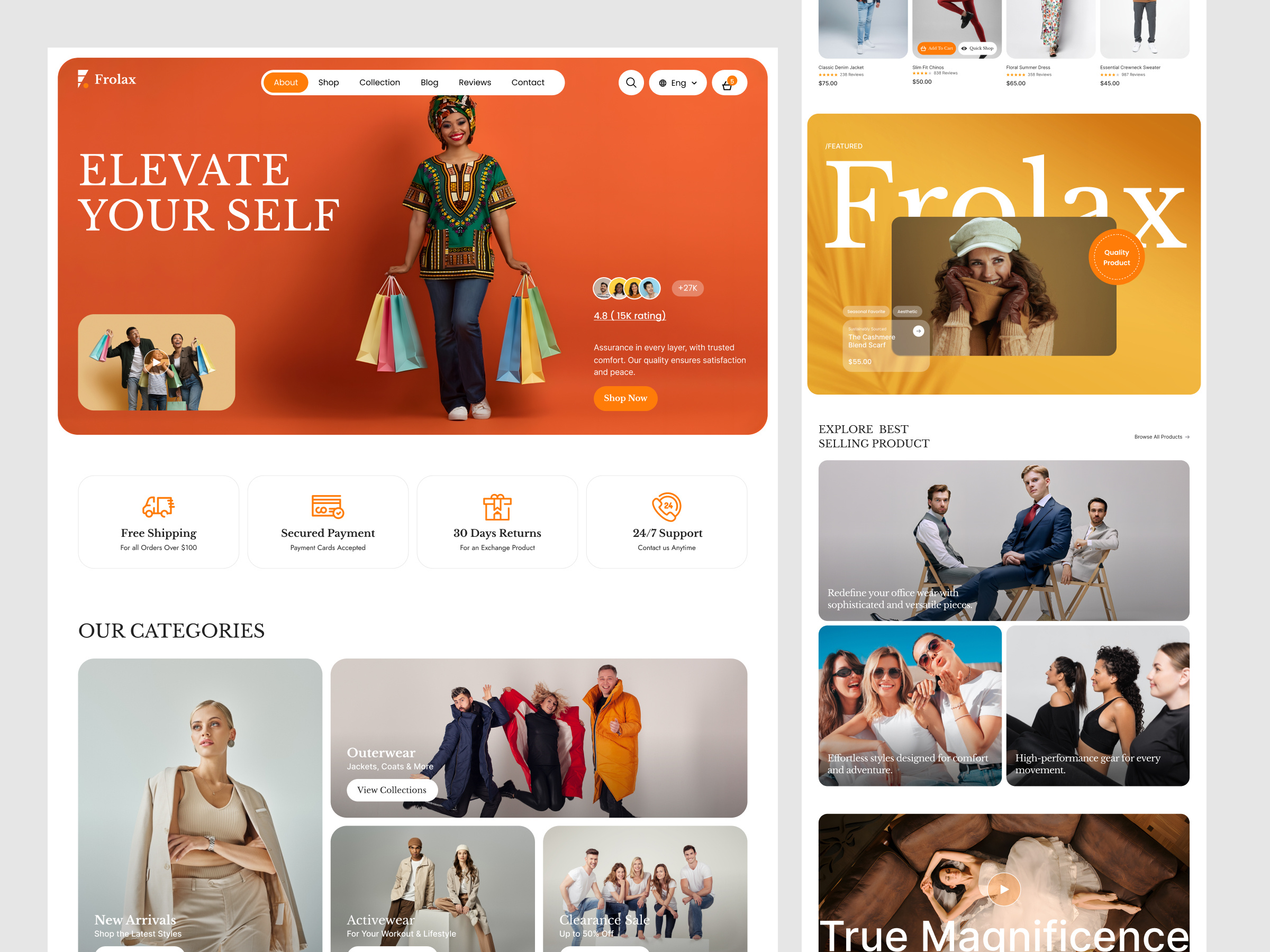 Example of Website UI Design