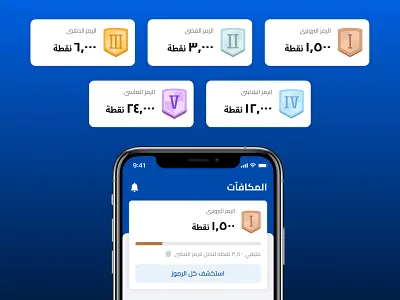 Gift Box App - Rewards Tiers app application branding clean clear design illustration interface levels logo loyalty mobile reward rewards survey tier tiers ui ui design ux