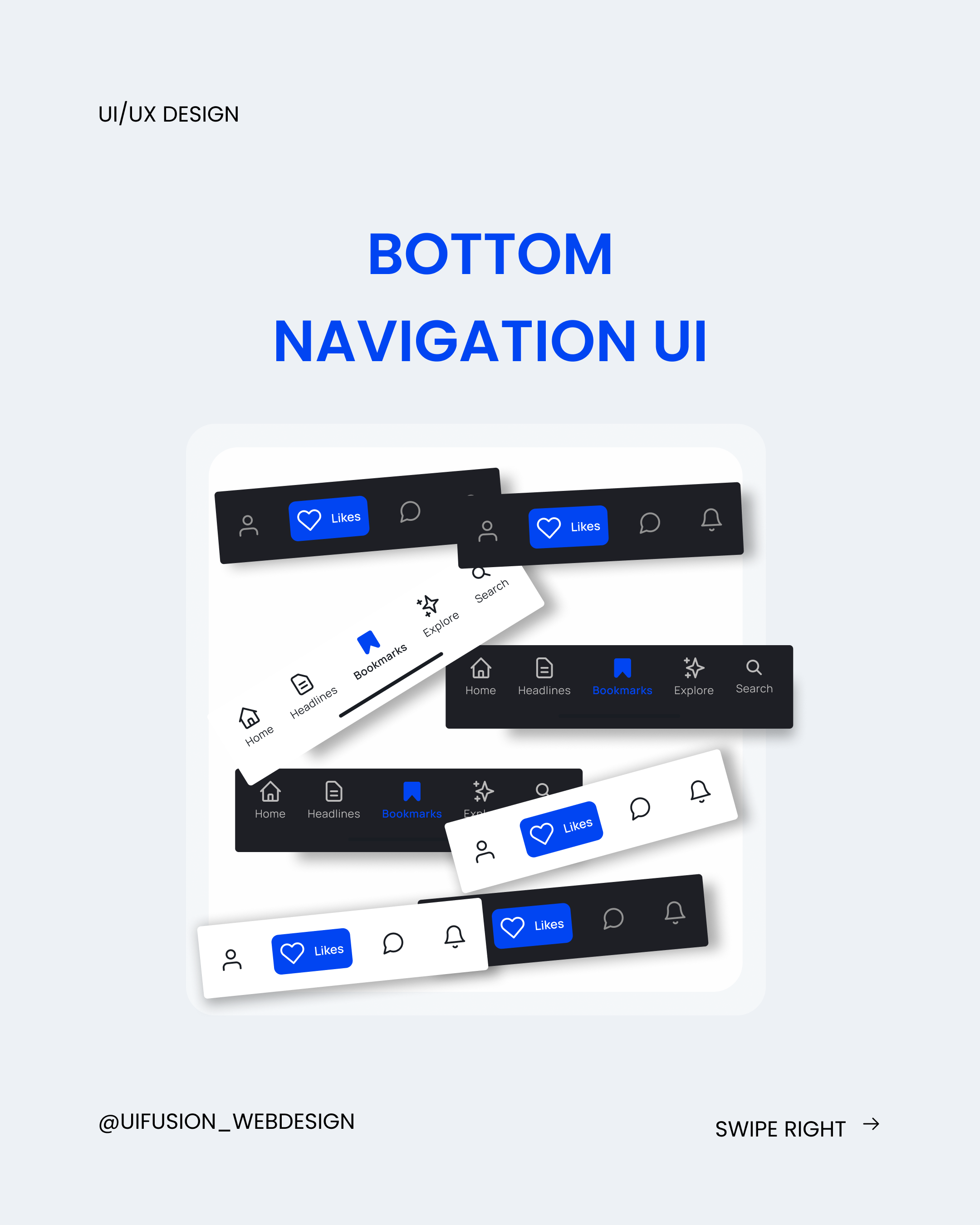 Bottom Navigation Bar bottom bar navbar navigation ui ux design