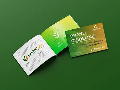 Logo & Brand Identity for ReviveFlow (Unused) adobe illustrator adobe photoshop brand guideline brand identity branding graphic design logo logo design wellness logo