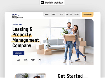 360 Realty & Property Management Website webflow website design