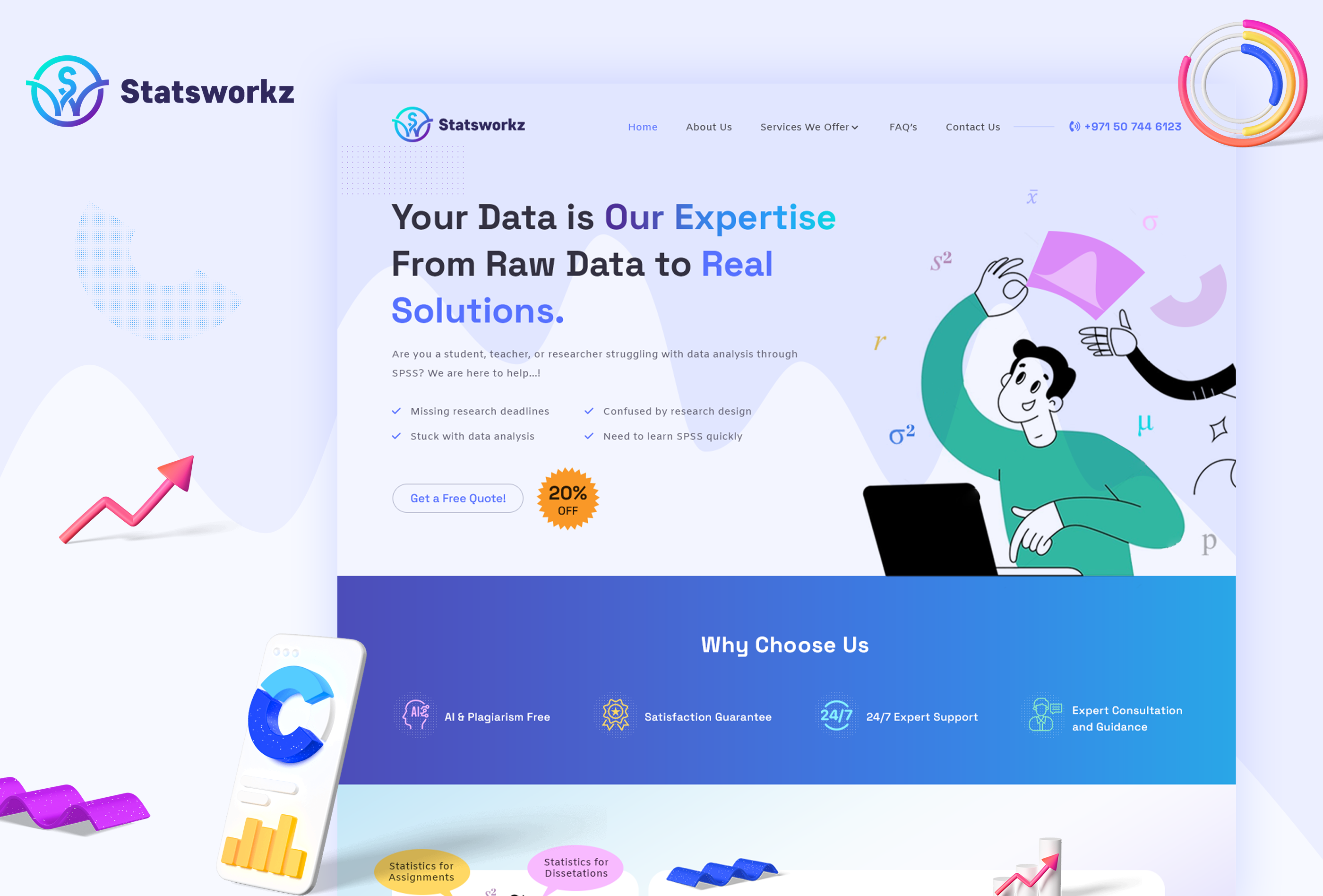 Online Data Management Website graphic design online data management ui web design