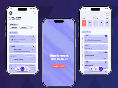 Time Management App design graphic design management timemanagement ui uidesigner ux