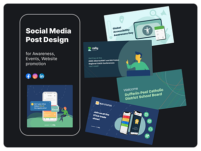 Social Media Post Design accessibility brand guidelines branding campaign design design digital design graphic design layout design product design social media design ui user interface uxui uxui design visual design web design