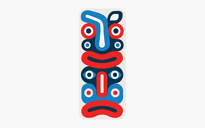 NorthShore Artpop cilabstudio face graphic design illustration mask totem tribal vancouver