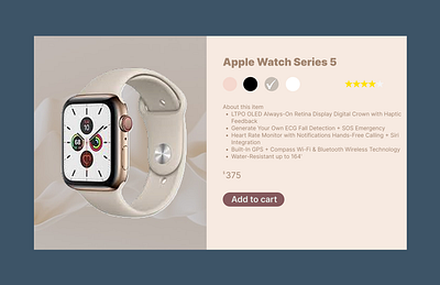 Customise Product Landing Page daily ui 033