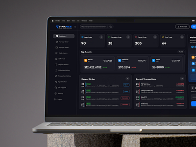 Crypto Dashboard UI – Dark Mode Trading Platform Design binance bitcoin blockchain btc crypto cryptocurrency cryptonews cryptotrading dashboarddesign defi ethereum forex nft trading uidesign uiux userexperience userinterface uxdesign webdesign