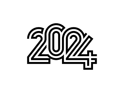 2024 2024 geometry lettering numbers playlist spotify typography