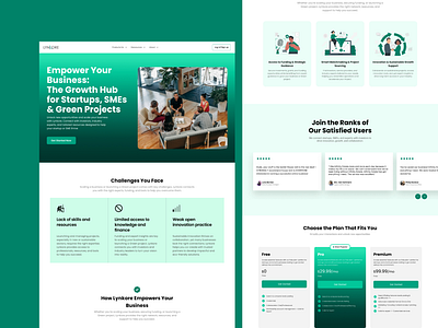 Business Ecosystem Landing Page UI