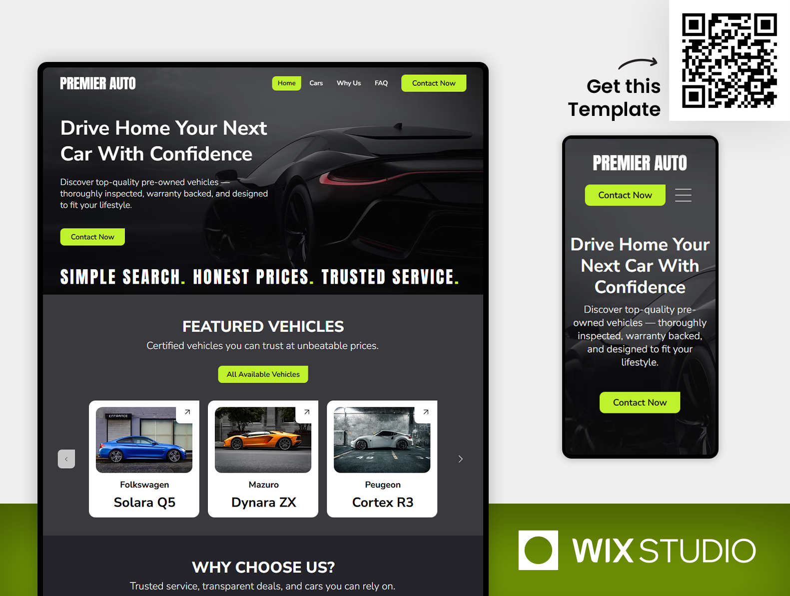 Car Dealer - Wix Website Template auto dealership design auto reseller auto seller website auto website automotive webshop beautiful website car dealer car dealership car seller car showroom car webshop car website car website template used cars website used vehicle listing vehicle website wix studio wix studio website wix studio website template