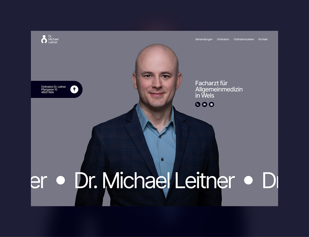 Modern Doctor & Medical Care — Onepager Website branding design ui ux website