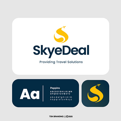 SkyeDeal Logo 3d art branding design graphic design illustration logo sky travel typography vacation vector