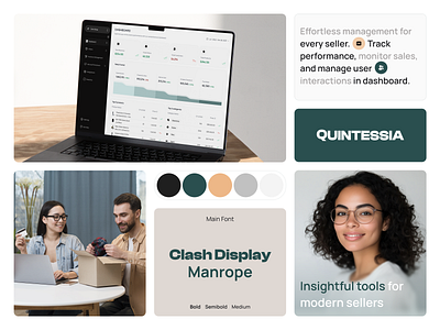 Quintessia – Seller Dashboard dashboard ecom ecommerce marketplace sellers sells ui ux website