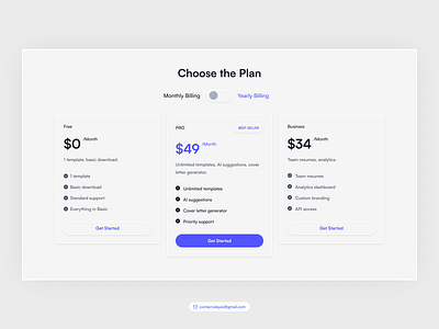 Pricing Ui design design figma design hero section landing page pricing section pricing ui pricing ui design ui ux website