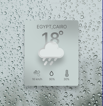 weather card ui