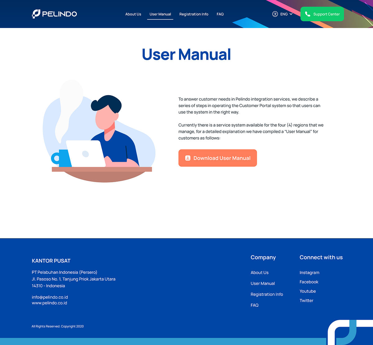 Port & Terminal Customer Portal - Landing Page Image 3