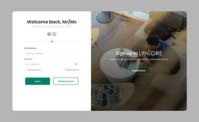 Login/Sign Up Screen