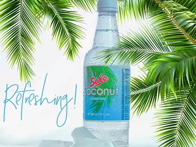 Coconut Water Ad ads advertising advertisment graphic design lightroom photography photoshop product photography
