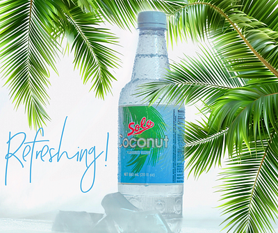 Coconut Water Ad ads advertising advertisment graphic design lightroom photography photoshop product photography
