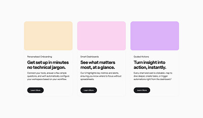 Feature section cta features minimal ui ux website