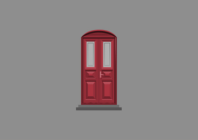Vintage Doors Illustration art digital art graphic design illustrator