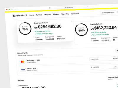 Banking dashboard — Untitled UI bank dashboard banking figma finance finance dashboard fintech minimal minimalism product design saas ui design user interface ux design