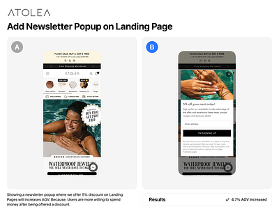 Conversion Rate optimization (CRO), A/B Testing, UX & UI Design ab test cro e commerce design figma design shopify shopify design ui design ux design