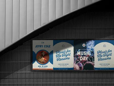 Event Organizer's Poster Design Series brand identity branding corporate identity graphic design poster design poster on wall