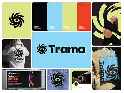 Trama Academy Branding academy acting branding eye logo